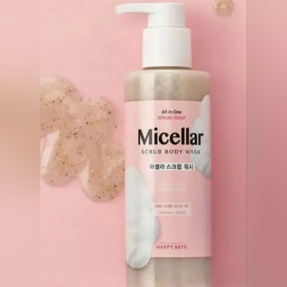 Korean Happy Bath Micellar Scrub Body Wash 400 g HUGE NEW